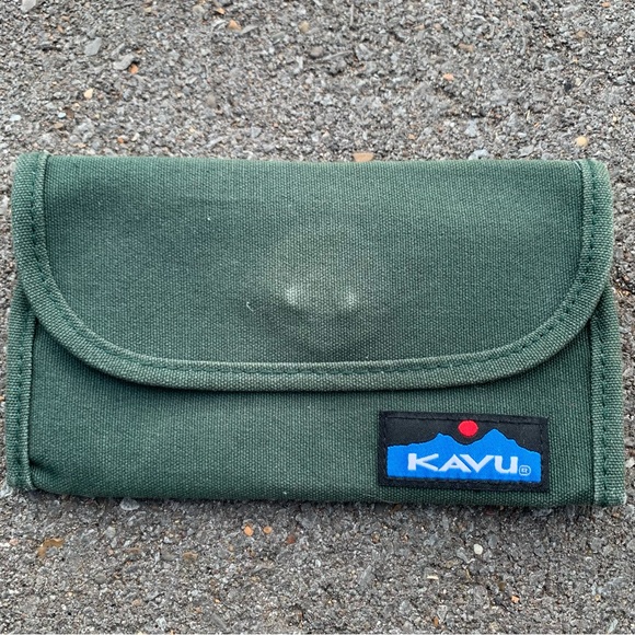 Kavu Wally Wallet Cotton Green - Picture 1 of 4